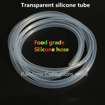 10*14 мм 1 метр /лот Прозрачная силиконовая трубка Шланг из силиконовой резины Пищевой Силиконовый шланг