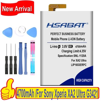 100% Оригинальный Аккумулятор HSABAT 4700mAh LIP1653ERPC Для Sony Xperia XA2 Ultra G3421 G3412 XA1 Plus Dual H4213