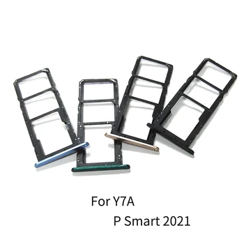 10ШТ Для Huawei Y7a/P Smart 2021 Лоток для SIM-карты Слот Держатель Гнездо адаптера Запасные части