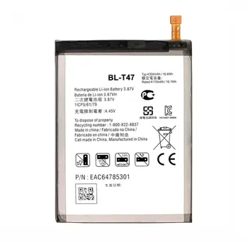1x Сменный аккумулятор BL-T47 емкостью 4300 мАч для LG Velvet LMG900TM Velvet 5G BL-T47 G9