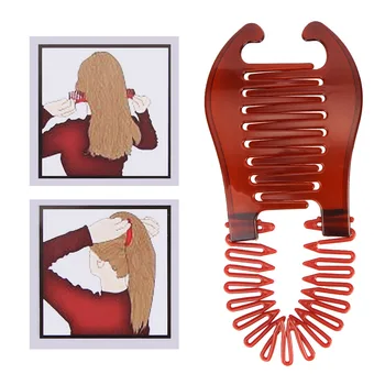 1ШТ Женские резинки для плетения волос, зажим в виде банана, инструмент для удержания волос типа скорпиона, резинки для конского хвоста, аксессуары для волос