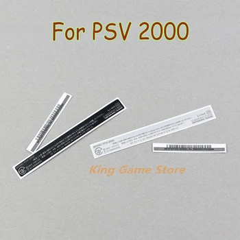 200 комплектов Новых наклеек на заднюю панель Замена наклеек для PS Vita 2000 для PSV 2000 PSV2000 Задняя крышка в серебряную полоску наклейки на заднюю панель