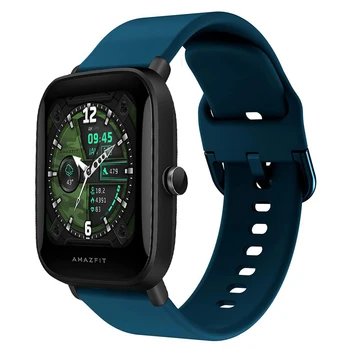 20мм 22мм ремешок для часов Amazfit bip GTS 2 3 GTS2mini Gtr 2 42мм Силиконовый Браслет Samsung Galaxy watch 4 40мм 44мм Ремешок