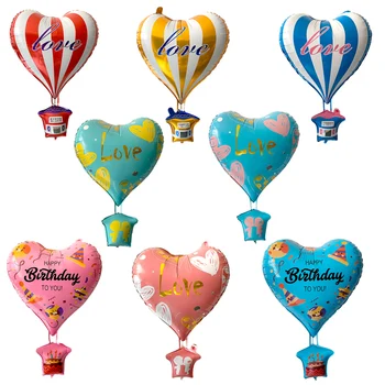 22-дюймовый воздушный шар из фольги, сердечко, гелиевый шар, украшение для вечеринки по случаю дня рождения, детская игрушка Globos, Принадлежности для вечеринок
