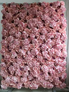 24 шт./лот mixcolor Искусственный шелк роза гортензия цветок стены свадебный фон украшения цветок бегун свадьба TONGFENG
