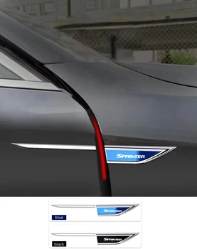 2шт Хромированная Модифицированная наклейка для стандартного варианта оформления кузова автомобиля на крыло ДЛЯ автомобильных аксессуаров Mercedes Benz AMG SPRINTER