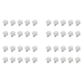 40X крепежных зажимов для дверной панели автомобиля белого цвета для Peugeot 206 207 1007 307
