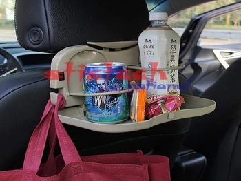 DHL или Fedex 20шт Автомобильный поднос для еды складной обеденный стол держатель для напитков автомобильный поддон на заднем сиденье автомобильный подстаканник для воды лидер продаж
