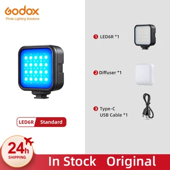 Godox LED 6R RGB LED Подсветка Видеокамеры 13 Эффектов FX 1800 мАч Литий-ионный Аккумулятор для Видеоблога PK Ulanzi VL49 LED Lighting