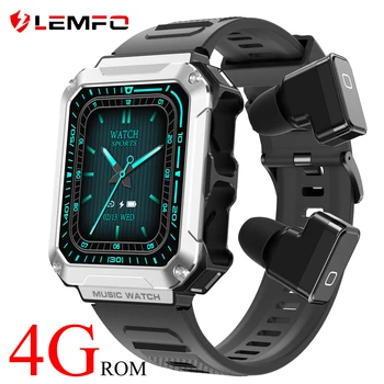 LEMFO НОВЫЕ Умные часы для мужчин и женщин Встроенная Bluetooth-гарнитура Smartwatch 4G ROM 5 дней Автономной Работы 1.96 