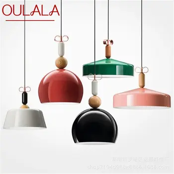 OULALA Красочный Подвесной светильник, Современные Простые светодиодные лампы, Светильники для домашней Декоративной столовой