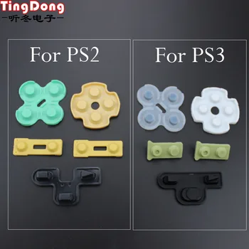 TingDong Для ремонта контроллера ps2 PS2 PS3 Замена токопроводящих резиновых силиконовых накладок