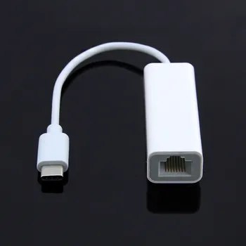 USB C Ethernet Адаптер Type C к Сетевой Карте RJ45 Lan Адаптер 100 Мбит/с/1000 Мбит/с Гигабитный USB 3,0 Конвертер для Ноутбука MacBook PC