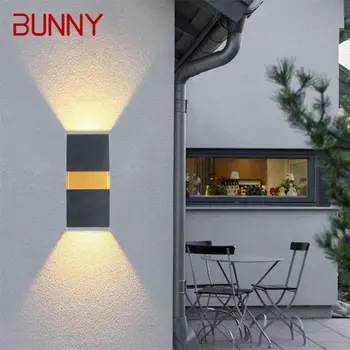 · Уличный настенный светильник BUNNY, современная светодиодная лампа, водонепроницаемые бра, украшения для дома, лестницы на крыльцо