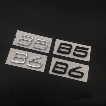 Буквы ABS Цифры Эмблема B5 B6 Значок на крышке багажника Наклейка Автомобильная наклейка для XC60 XC90 Глянцевый черный Матовый черный хром