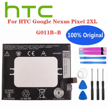 В наличии Новый 100% Оригинальный Аккумулятор G011B-B Для HTC Google Nexus Pixel 2 XL Pixel2 XL Pixel 2XL G011B B Аккумуляторы для телефонов 3830 мАч