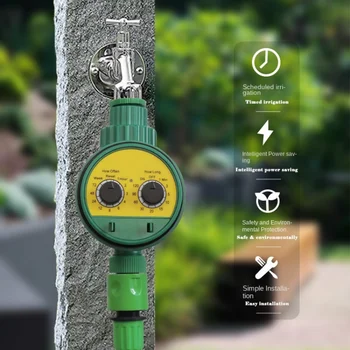 Двойной кодовый набор сухой аккумулятор клапан двигателя таймер подачи воды для дома и сада
