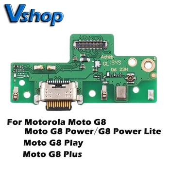 Для Motorola Moto G8 USB Зарядный Порт Плата для Moto G8 Power/G8 Power Lite/G8 Play/G8 Plus Замена Гибкого кабеля USB Зарядное Устройство