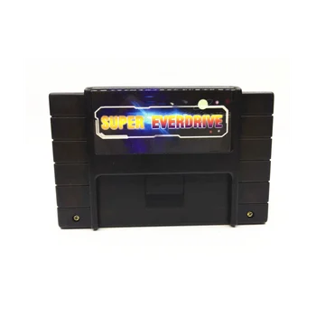 Игровая карта Super 800 в 1 Remix для SNES, 16-разрядный видеопривод EverDrive, черный