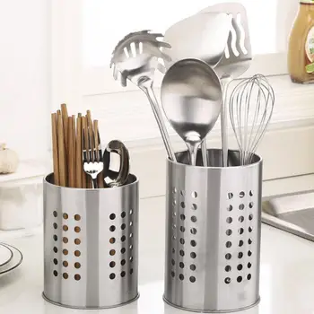 Креативная кухонная посуда из нержавеющей стали, ложка для приготовления пищи, многофункциональный инструмент для хранения, держатель для палочек для еды FBE3