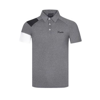 Летняя мужская рубашка для гольфа 2023, повседневная рубашка-поло для гольфа, Быстросохнущая футболка, Летняя дышащая спортивная футболка, модная одежда для гольфа