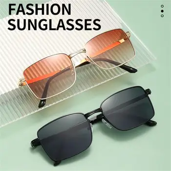 Модные Квадратные солнцезащитные очки, Женские градиентные очки, Женская Большая оправа, Ретро Винтажные Очки для вождения на велосипеде на открытом воздухе Oculos De Sol