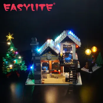 Набор светодиодных Ламп Для Рождественского Подарка 10249 Winter Village Toy Shop И 35019 DIY Toys Blocks Bricks Only Lighting Kit Без Модели