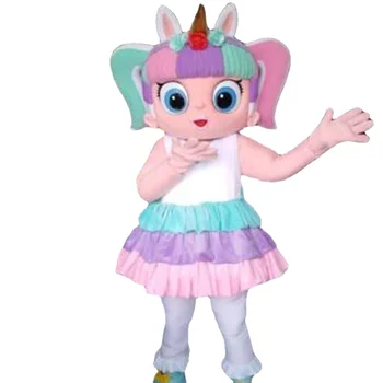 Новая взрослая милая кукла-единорог, костюм талисмана для девочек, наряд персонажа мультфильма для взрослых, Реклама крупного мероприятия для вечеринки с подарками на день рождения