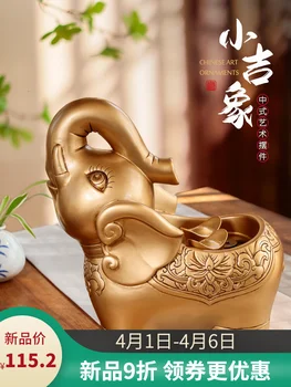 Новые украшения в китайском стиле в виде слона для дома, гостиной, офиса, ТВ-шкафа, рабочего стола, финансового привлечения