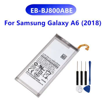 Оригинальный аккумулятор EB-BJ800ABE для Samsung Galaxy A6 (2018) SM-A600 A600F для Galaxy J6 J600F Batteria 3000 мАч + Бесплатные инструменты