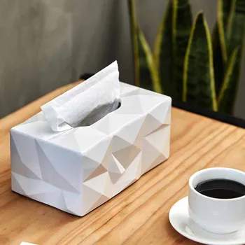 Персонализированная коробка для салфеток для рабочего стола, креативная простая коробка для офисной бумаги для ресторана в отеле высокого класса