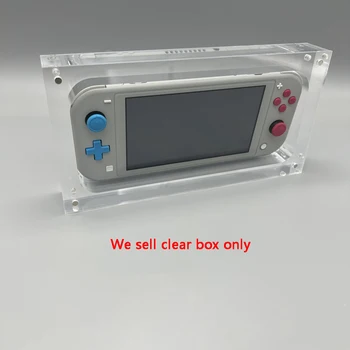 Прозрачная магнитная акриловая коробка для хранения для игровой консоли SWITCH Lite NSL, крышка корпуса, подставка для дисплея, игровые аксессуары