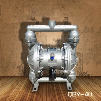 Промышленный Пневматический мембранный насос QBY-40 из Нитрила алюминиевого сплава, Используемый В Легковоспламеняющихся, Летучих, Высокотоксичных и других случаях