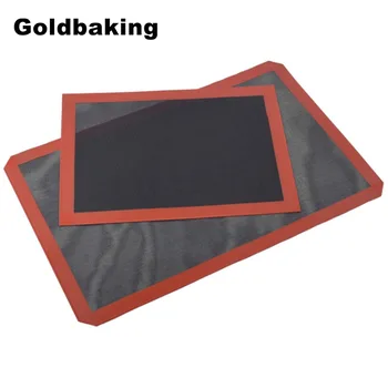 Силиконовый коврик Goldbaking Премиум-класса с антипригарным покрытием для выпечки хлеба, вкладыш для духовки, перфорированная сетка для приготовления на пару, противень в натуральную величину