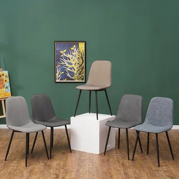 Современный обеденный стул с черными ножками, роскошные офисные стулья в скандинавском стиле, стулья для спальни, дизайн кухни для столовой, мебель Sillas Para Comedor