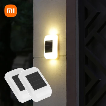 Солнечная лампа Xiaomi IP65 Водонепроницаемый наружный садовый светильник Дорожка Двор Патио Ступени Забор Лампы Садовый декор Солнечный свет на открытом воздухе