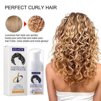 Средство для укладки вьющихся волос Curl Enhancer, определяющий завиток, Крем для вьющихся волос Против завитков, Увлажняющее и восстанавливающее средство для укладки волос
