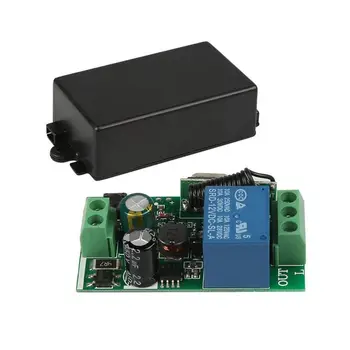 Универсальный 1-канальный переключатель дистанционного управления 433 МГц AC 220V, мини-модуль беспроводного релейного приемника для гаража с радиочастотным передатчиком 433 МГц