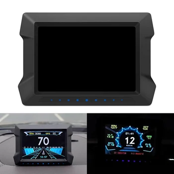 Универсальный автомобильный HUD-дисплей P22 Цифровой GPS-сканер Smart Speedometer OBD2