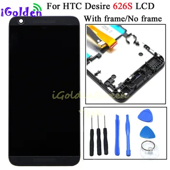черный 100% протестирован для HTC Desire 626S ЖК-дисплей сенсорный экран дигитайзер полная сборка с рамкой запасные части