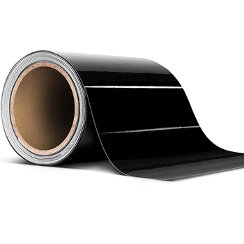 Черный/Белый/Красный глянцевый рулон воздухоотводящей виниловой ленты, глянцевая фольга для наклеек на кузов автомобиля