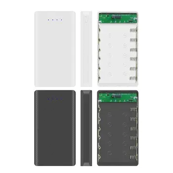 Чехол для Power Bank 6x18650, внешний аккумулятор, коробка для хранения заряда, чехол для зарядки телефона, портативное зарядное устройство, чехол для аккумулятора